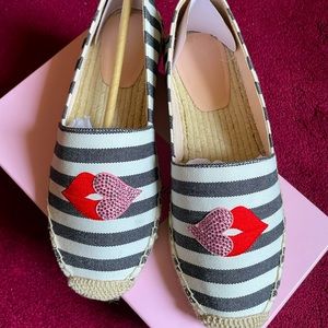Kate Spade Gimlet Heart Lips Espadrilles